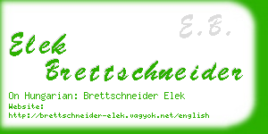 elek brettschneider business card